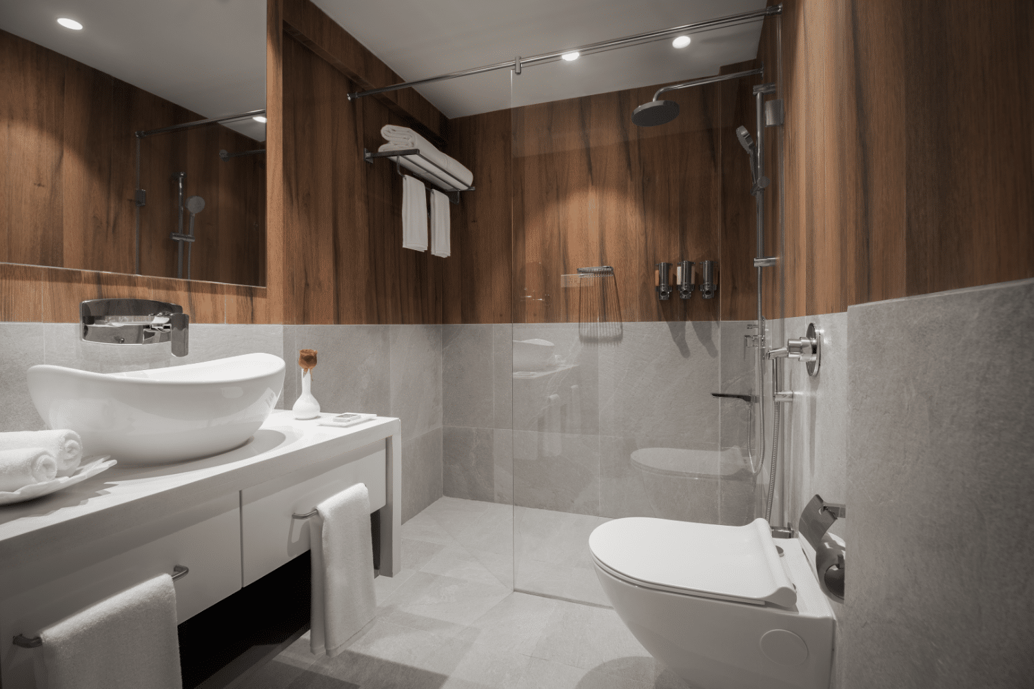 Washroom | Deluxe Suite | Bookmark Resorts, Manali