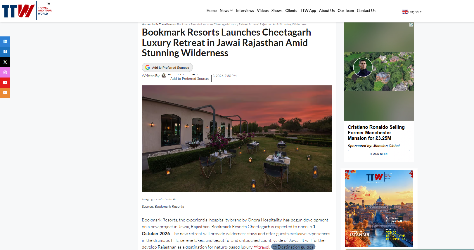 Travel And Tour World, featured Bookmark Resorts, Cheetahgarh, Jawai as a Luxury Wilderness Retreat in Rajasthan Travel And Tour World, featured Bookmark Resorts, Cheetahgarh, Jawai as a Luxury Wilderness Retreat in Rajasthan