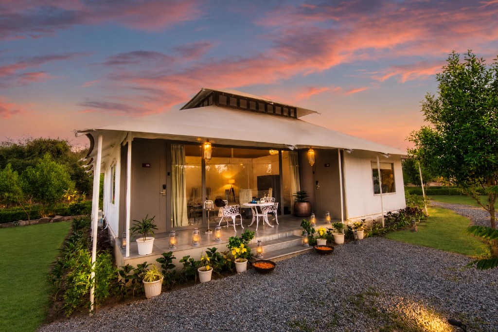 Khema Luxury Tent at Bookmark Resorts Cheetahgarh